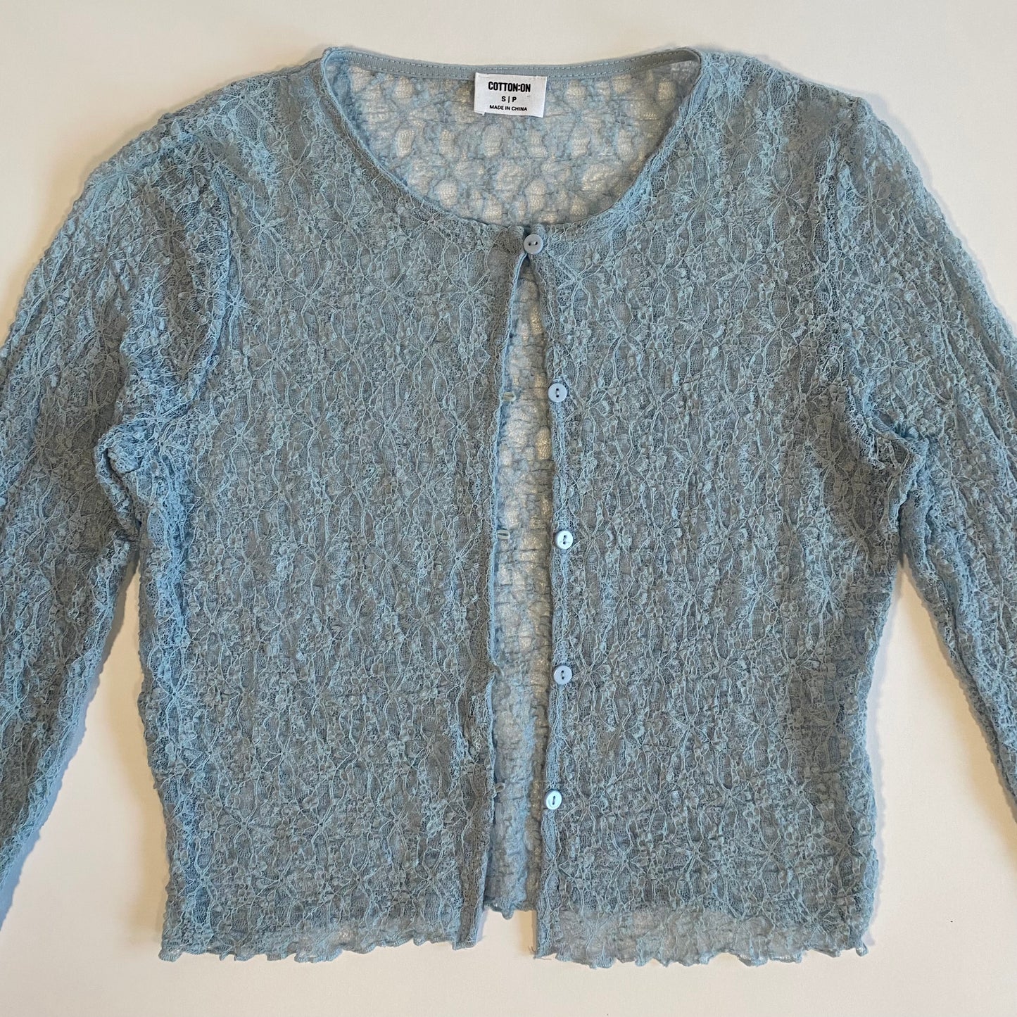 COTTON ON BLUE LACE TOP