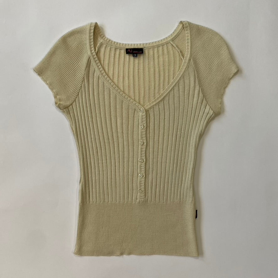 ABOUT YOU BUTTON FRONT BEIGE TOP