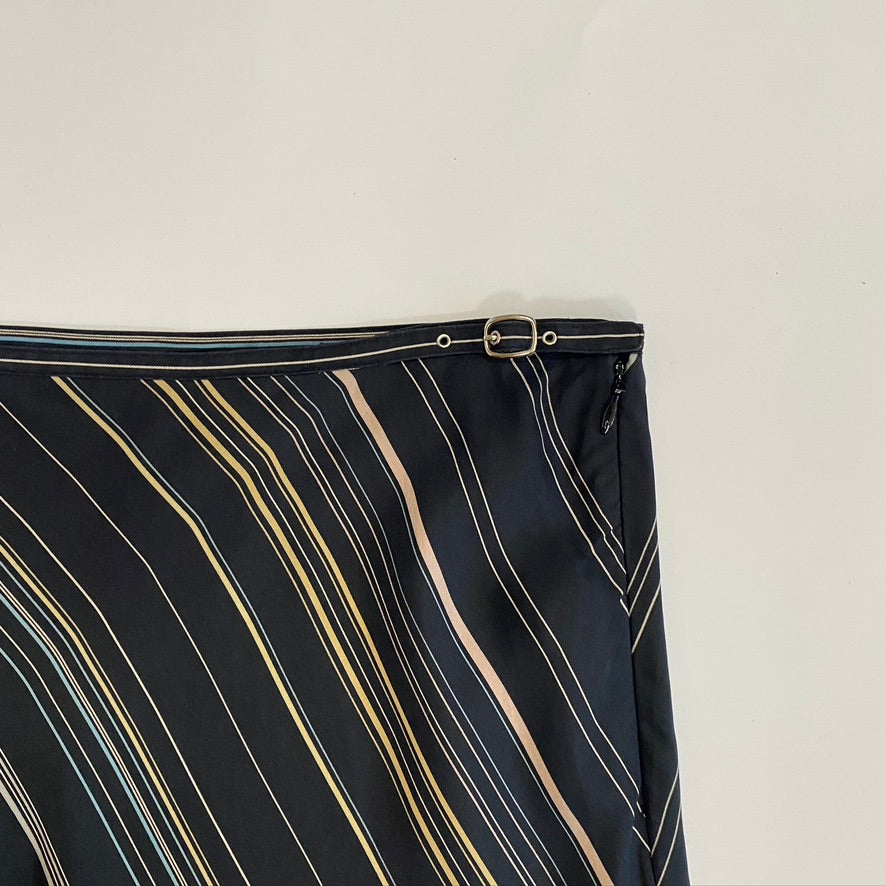 THE LIMITED SILK MIDI SKIRT