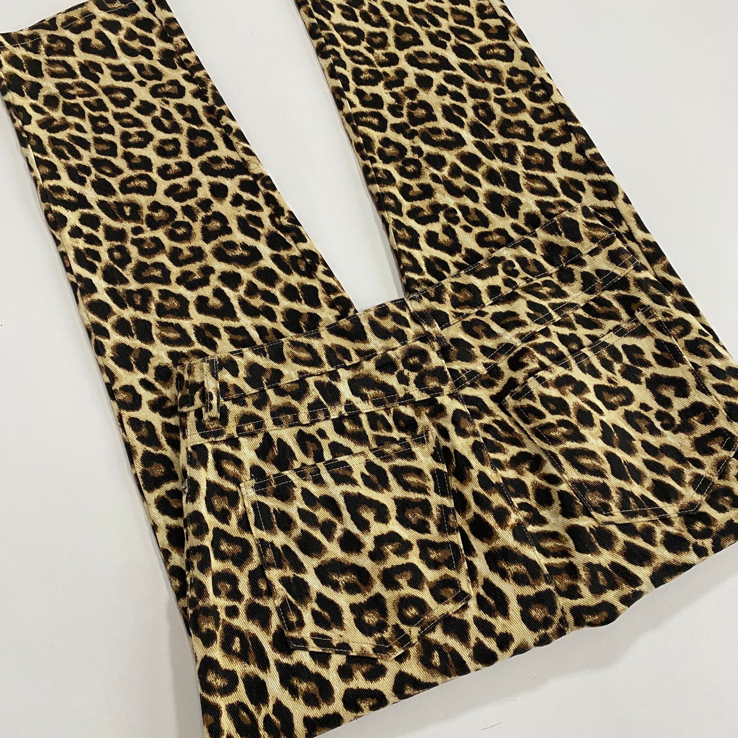 FOREVER 21 LEOPARD PRINT JEANS