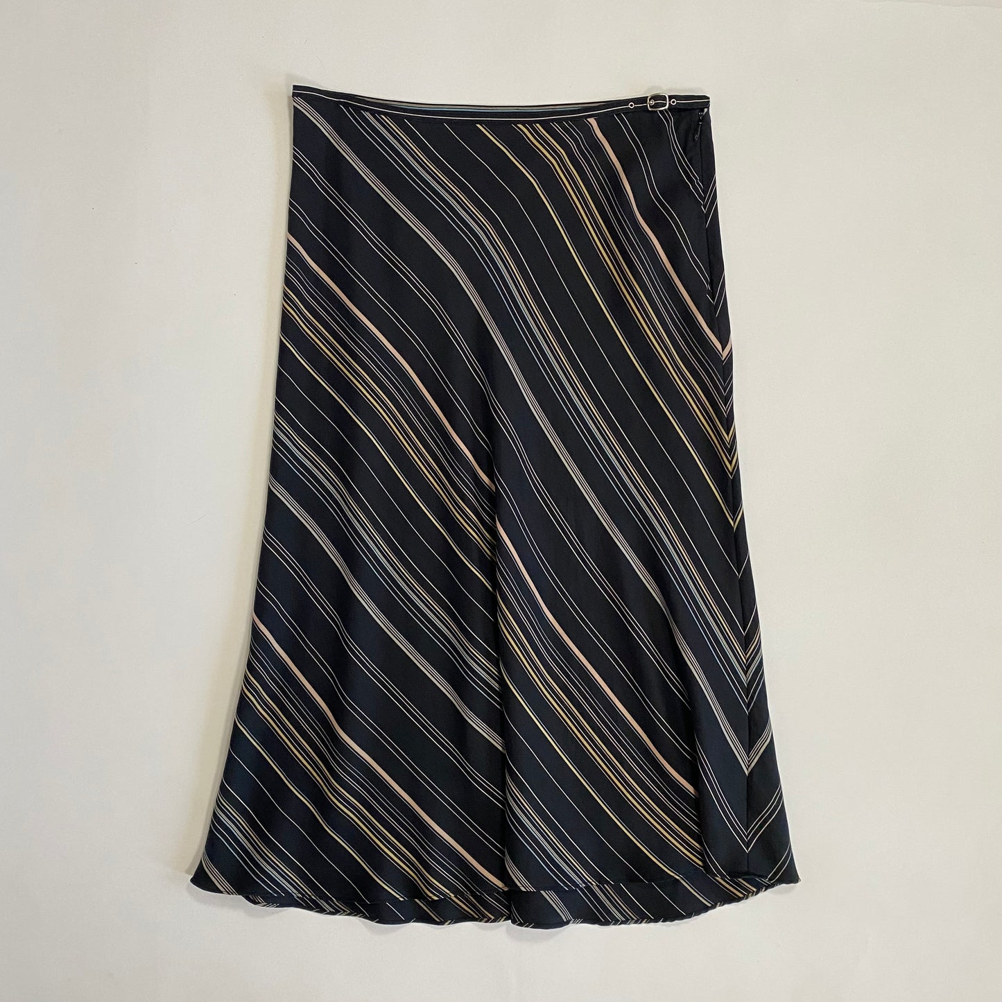 THE LIMITED SILK MIDI SKIRT